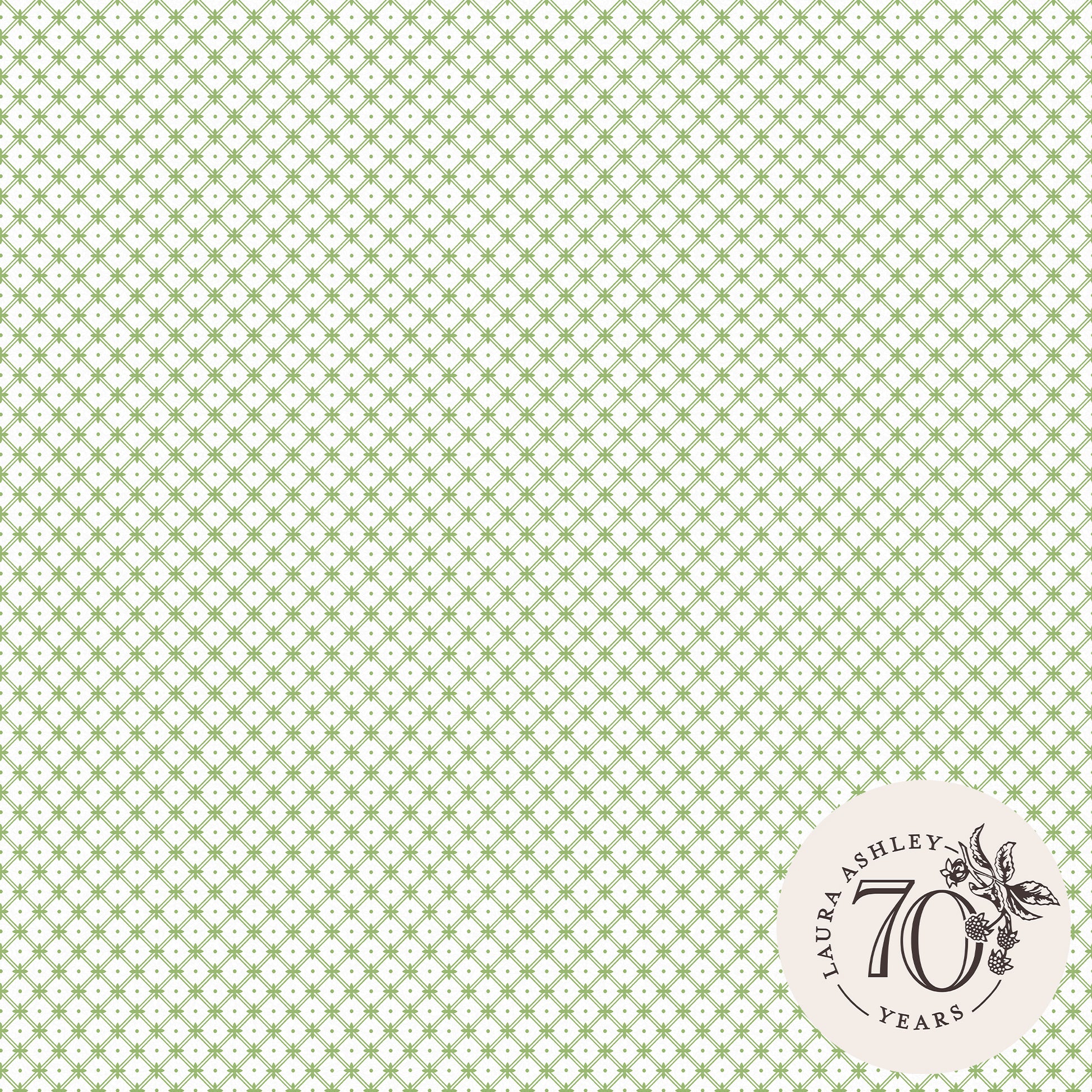 Purchase Laura Ashley Wallpaper Pattern number 119848 Wickerwork Leaf Green Removable