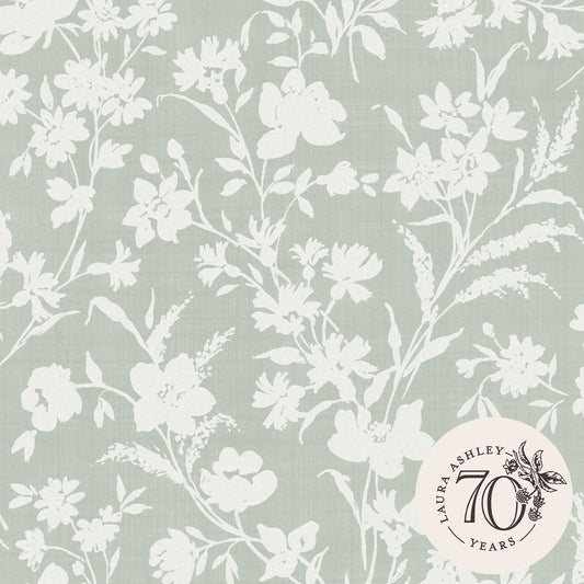 Purchase Laura Ashley Wallpaper Item# 119855 Rye Sage Green Removable