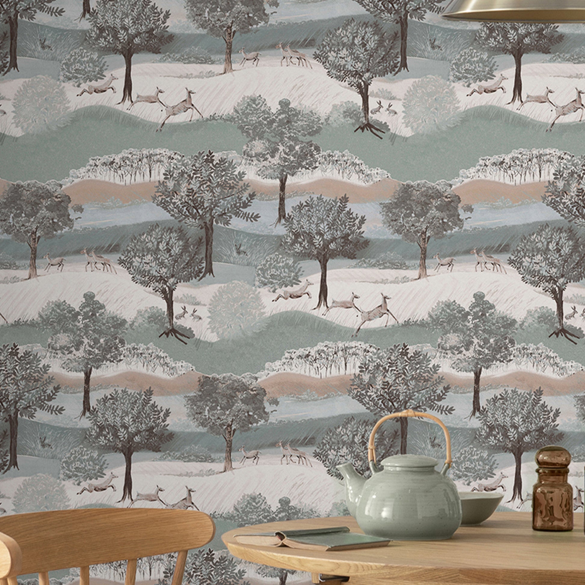 Purchase Laura Ashley Wallpaper Product 119858 Hartingdon Jade Green Removable