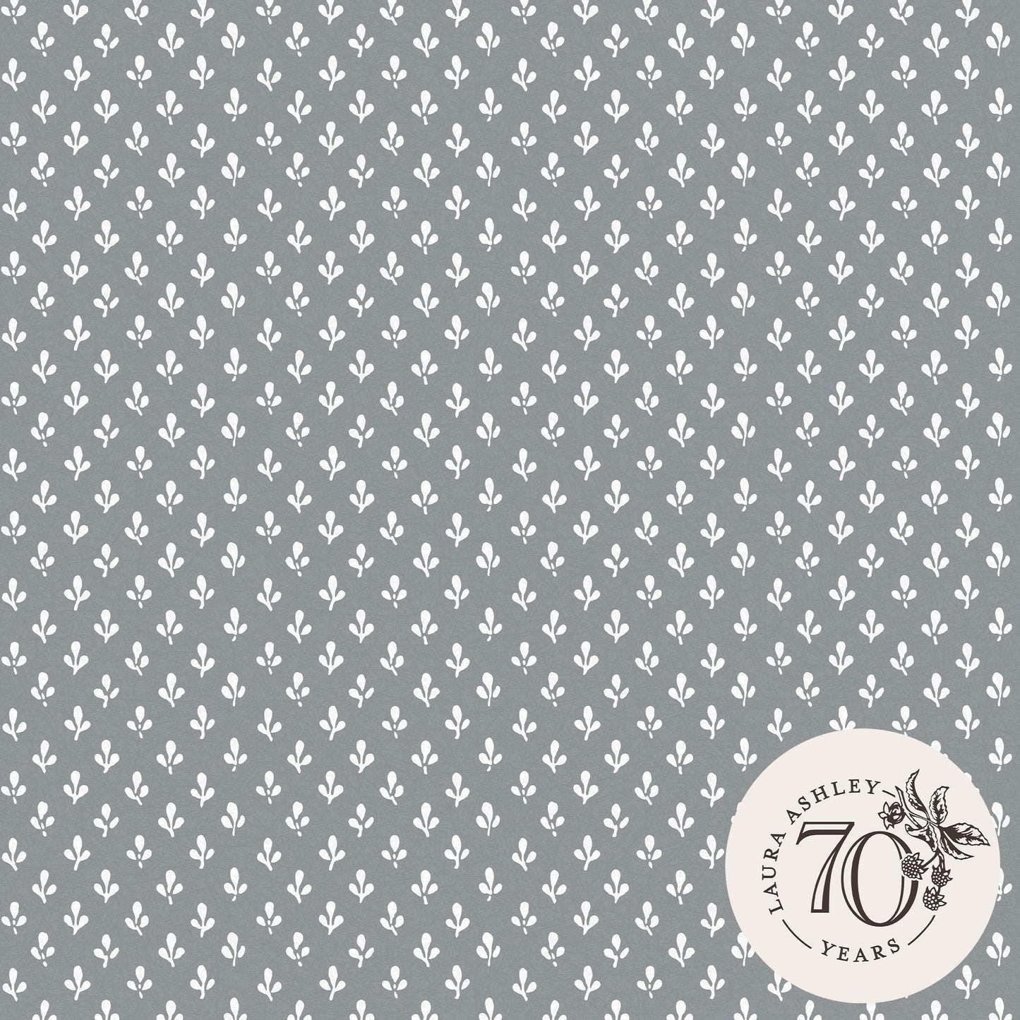 Purchase Laura Ashley Wallpaper Pattern# 119861 Trefoil Slate Grey Removable