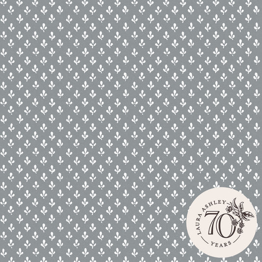 Purchase Laura Ashley Wallpaper Pattern# 119861 Trefoil Slate Grey Removable