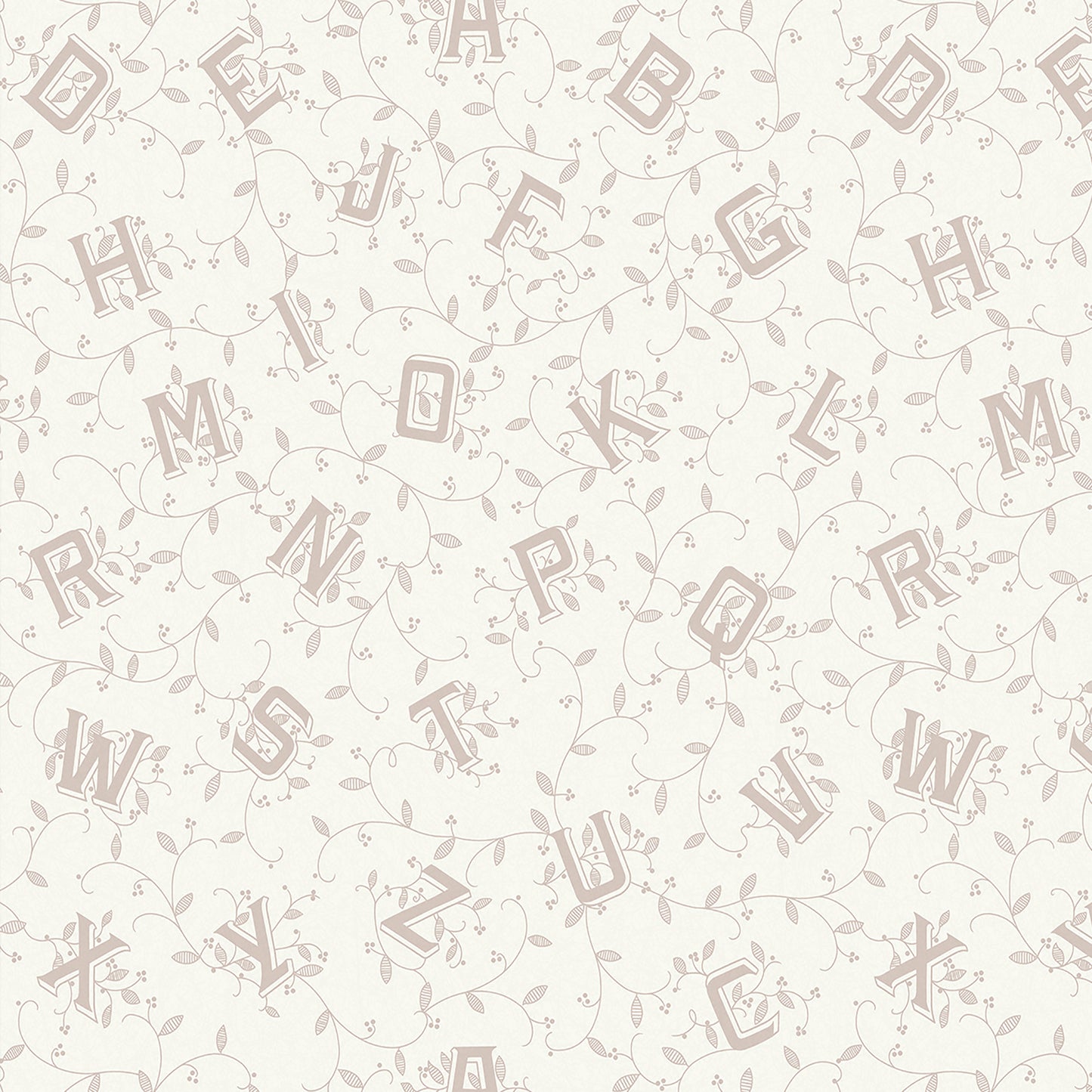 Purchase Laura Ashley Wallpaper Item# 119862 Alphabet Dove Grey Removable