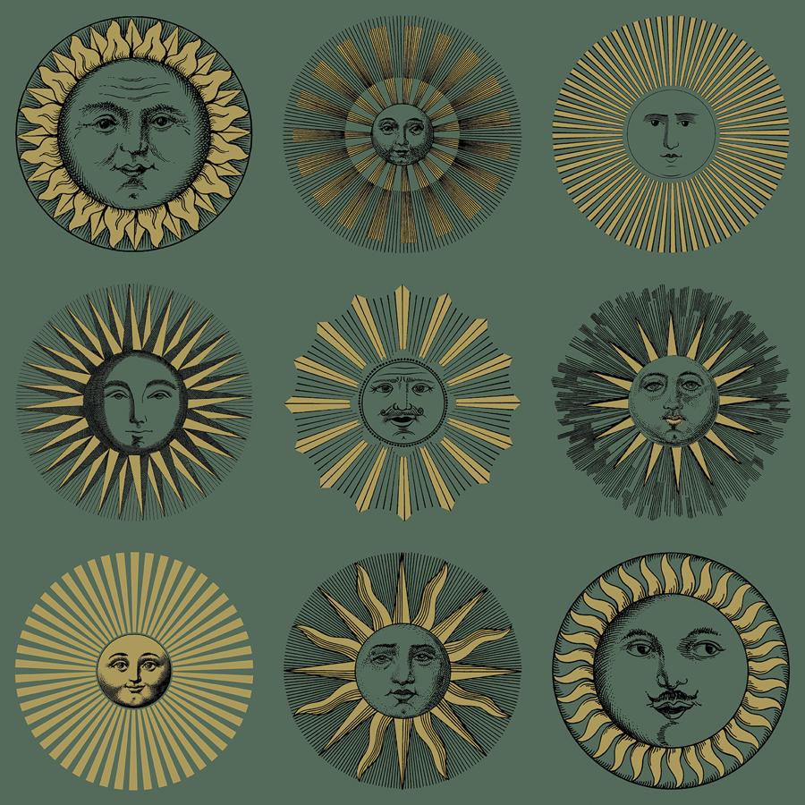 Sample - 123/1005 | Soli, Green Novelty - Cole & Son Wallpaper - 123/1005.Cs.0