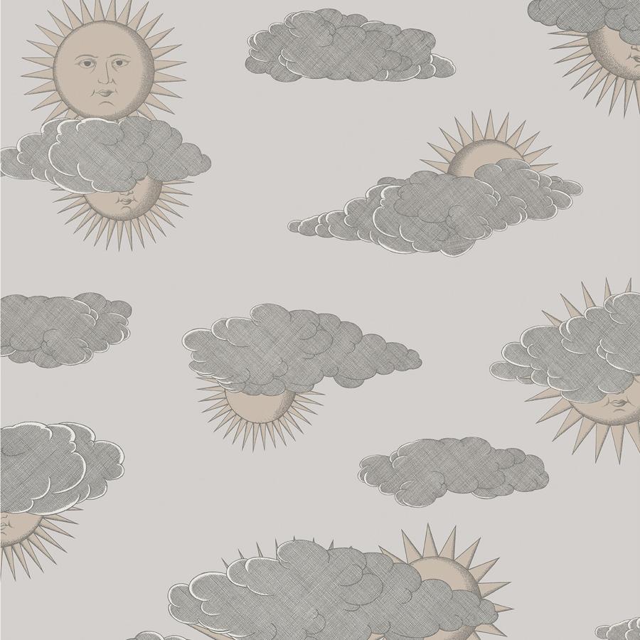 Sample - 123/2009 | Soli E Nuvole, Grey Novelty - Cole & Son Wallpaper - 123/2009.Cs.0