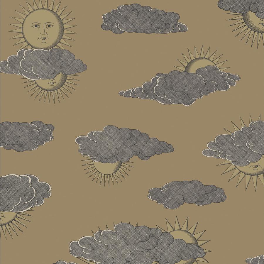 Sample - 123/2011 | Soli E Nuvole, Gold Novelty - Cole & Son Wallpaper - 123/2011.Cs.0
