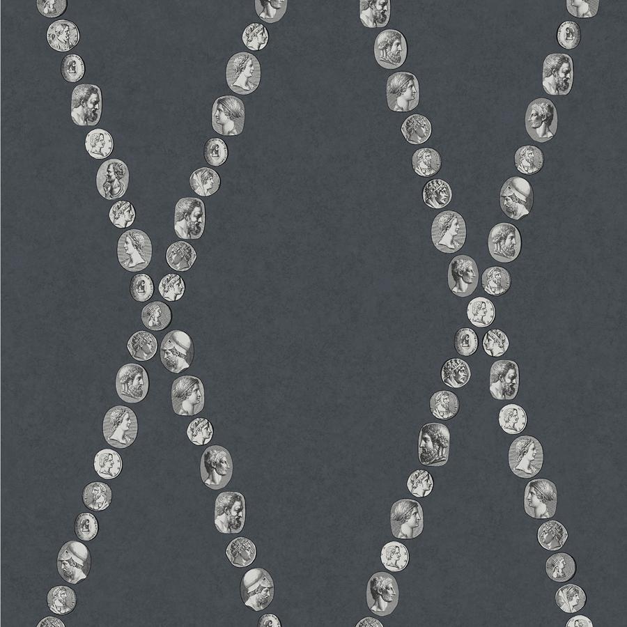 Sample - 123/4017 | Cammei, Black Diamond - Cole & Son Wallpaper - 123/4017.Cs.0