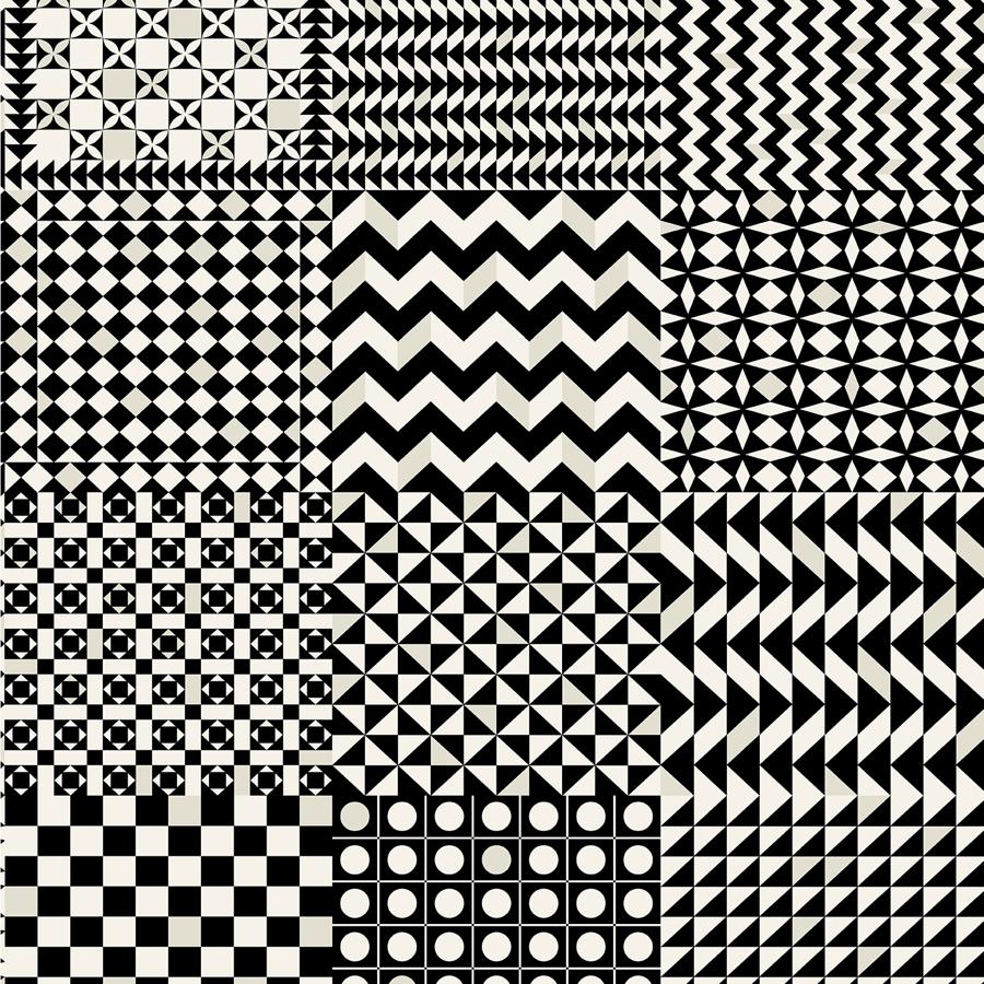 Sample - 123/7032 | Geometrico, Black Geometric - Cole & Son Wallpaper - 123/7032.Cs.0