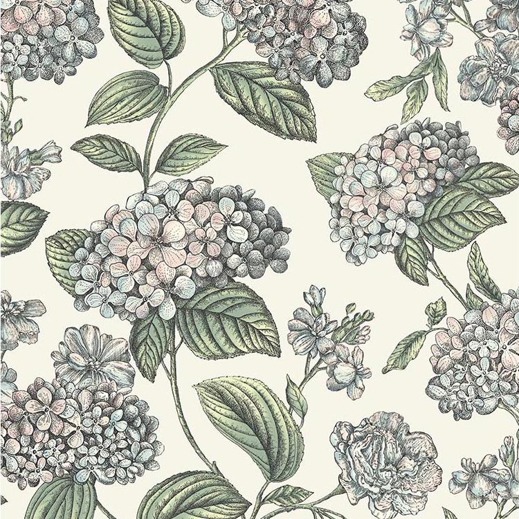 Sample - 123/8039 | Ramo Di Ortensia, Beige Botanical - Cole & Son Wallpaper - 123/8039.Cs.0