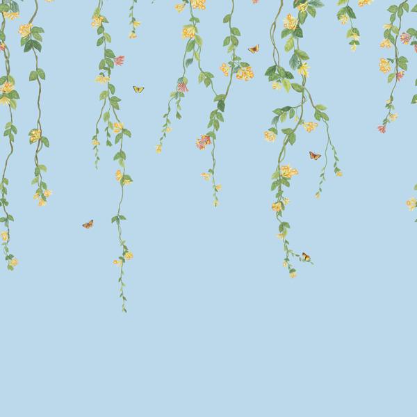 Purchase 124/2011 Hummingbirds Flora, Blue Botanical - Cole & Son Wallpaper