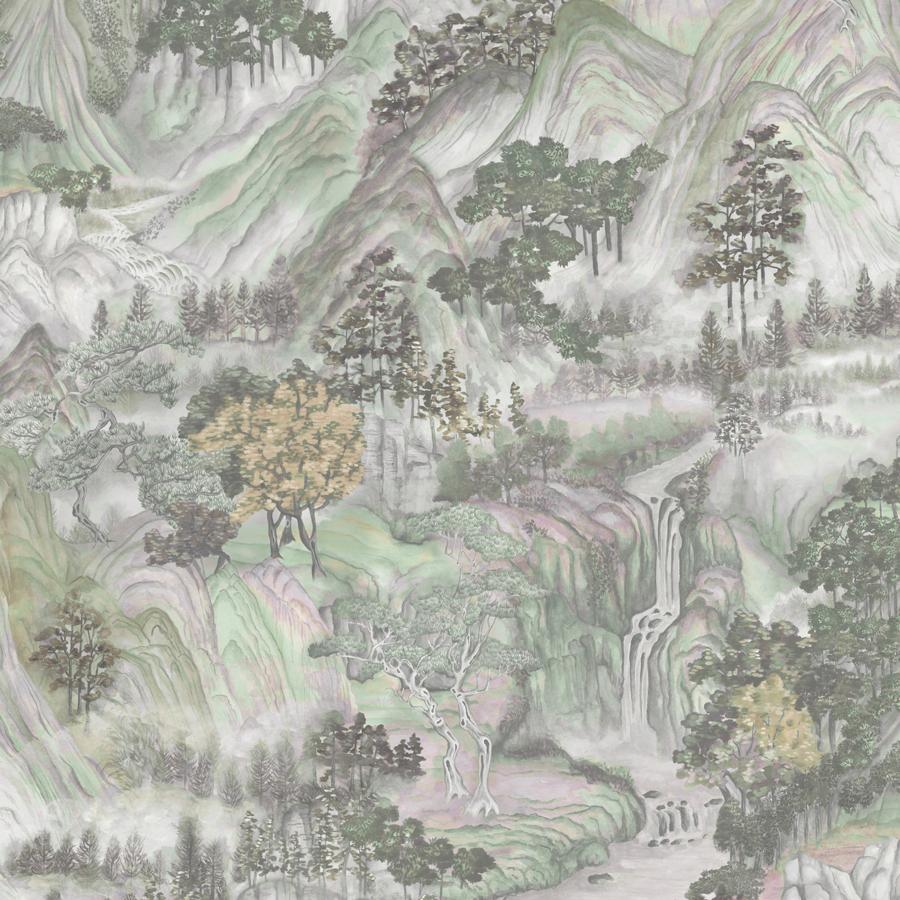 Purchase 126/11043 Mountainscape, Iridescent Chinoiserie - Cole & Son Wallpaper