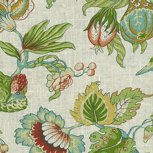Search 1273001 Sandringham Cream by Schumacher Fabric