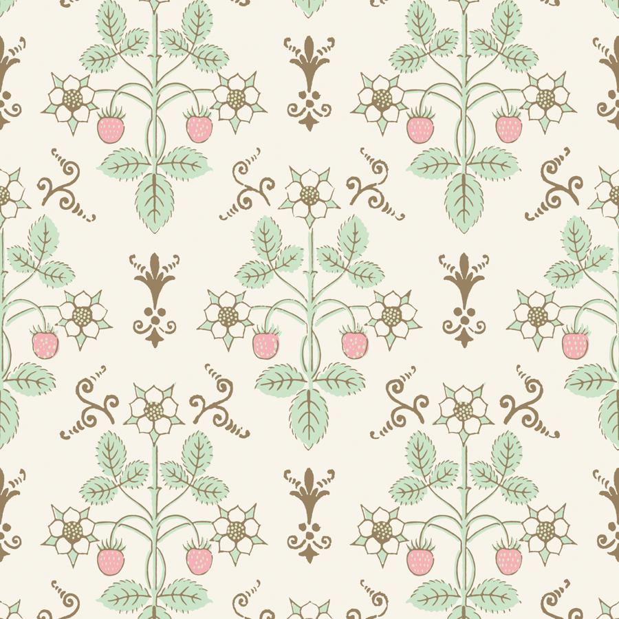 Purchase 127/2011 Strawberry, Blush/Mint Botanical - Cole & Son Wallpaper