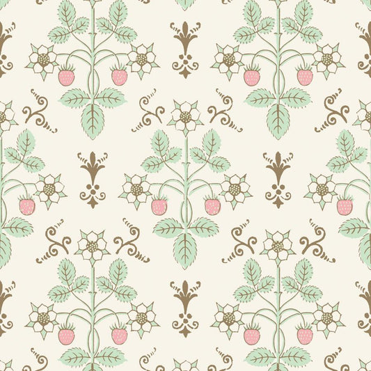 Purchase 127/2011 Strawberry, Blush/Mint Botanical - Cole & Son Wallpaper