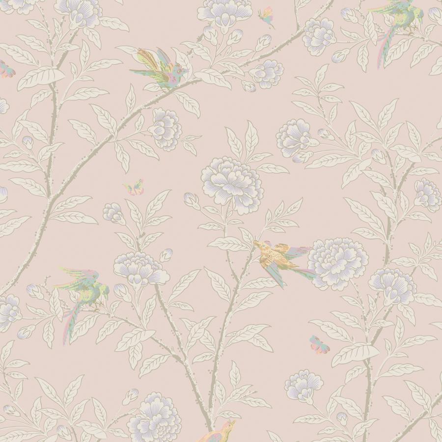 Purchase 127/4020 Roseberry With Birds, Pink Chinoiserie - Cole & Son Wallpaper