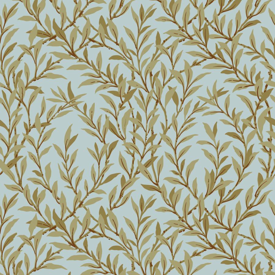 Purchase 127/7035 Willow Branch, Olive/Teal Leaves - Cole & Son Wallpaper