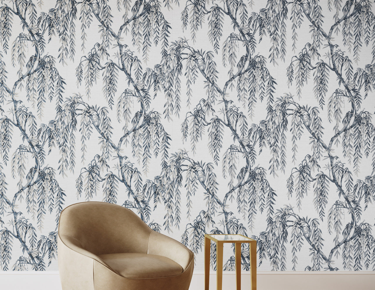 Purchase Phillip Jeffries Wallpaper - 27806, Whispering Willows - Blue Harmony 2