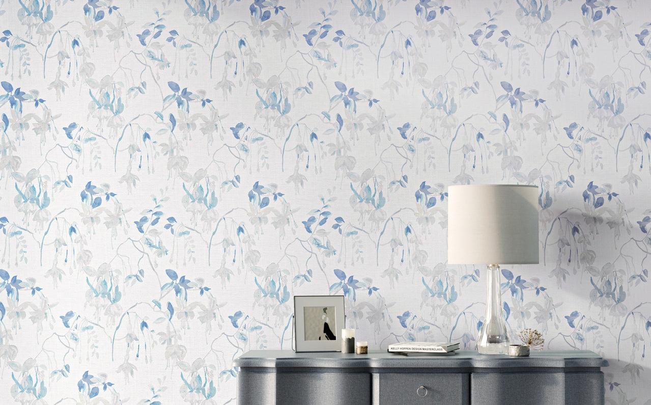 Purchase Phillip Jeffries Wallpaper - 9828, Blushing Blooms - Blue Petals 2