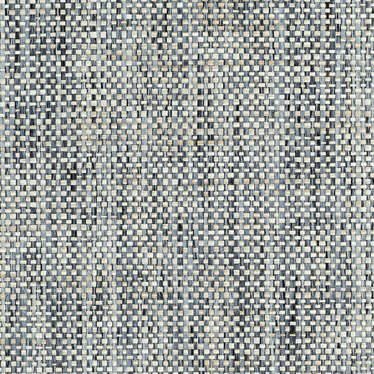 Purchase 3578 All Wound Up Japanese Paper Weave Navy Check Phillip Jeffries Wallpaper