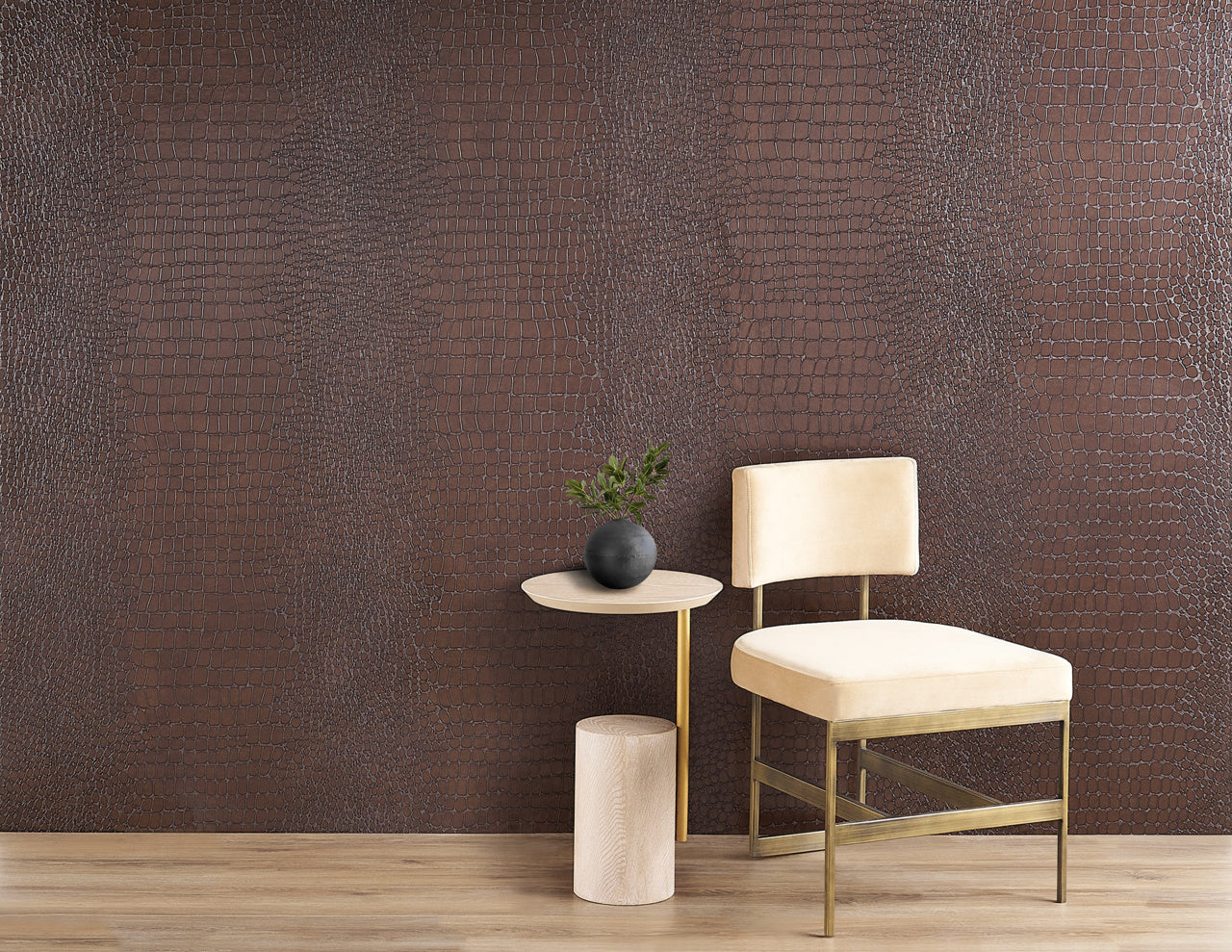 Purchase Phillip Jeffries Wallpaper - 10209, Vinyl Crocodile Rock - Webbed White 2