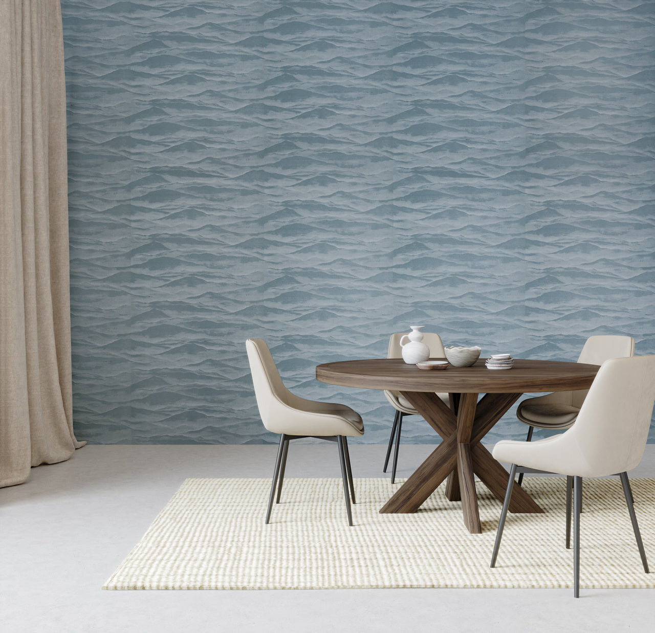Purchase Phillip Jeffries Wallpaper - 9569, Silk Strata - Blue Quartzite 2