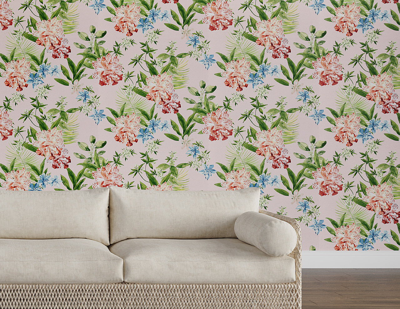 Purchase Phillip Jeffries Wallpaper - 10557, Aloha Orchids - Spicy Mojito 2