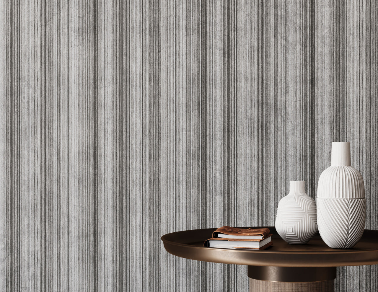 Purchase Phillip Jeffries Wallpaper - 31606, Chamberlain Stripe - Sterling 2