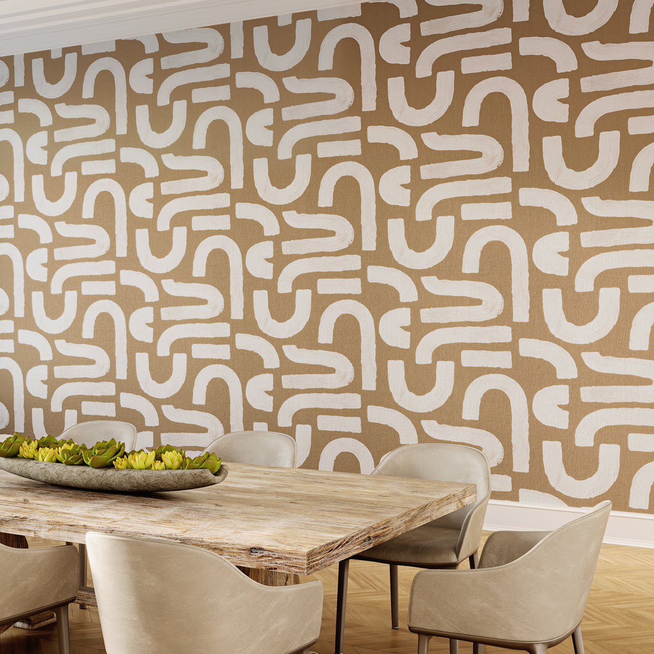 Purchase Phillip Jeffries Wallpaper - 10272, Curves - Golden Inflection 2