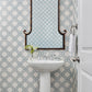 Purchase 5194 Imperial Gates Periwinkle and Navy on White Manila Hemp Phillip Jeffries Wallpaper 1
