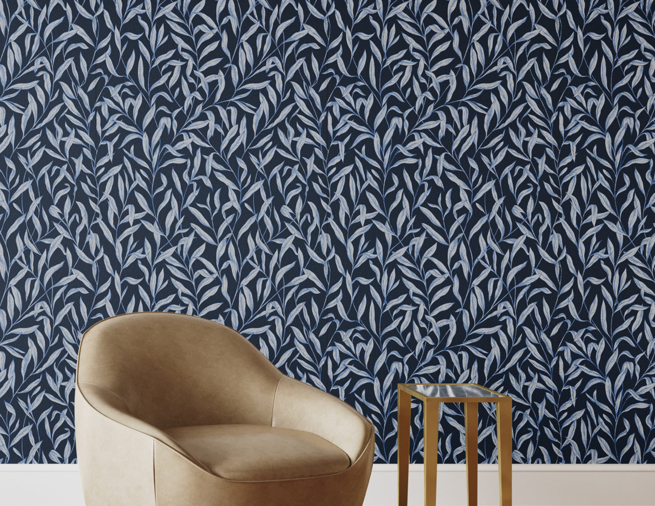Purchase Phillip Jeffries Wallpaper - 26003, Walk In The Park - Bluebell 2