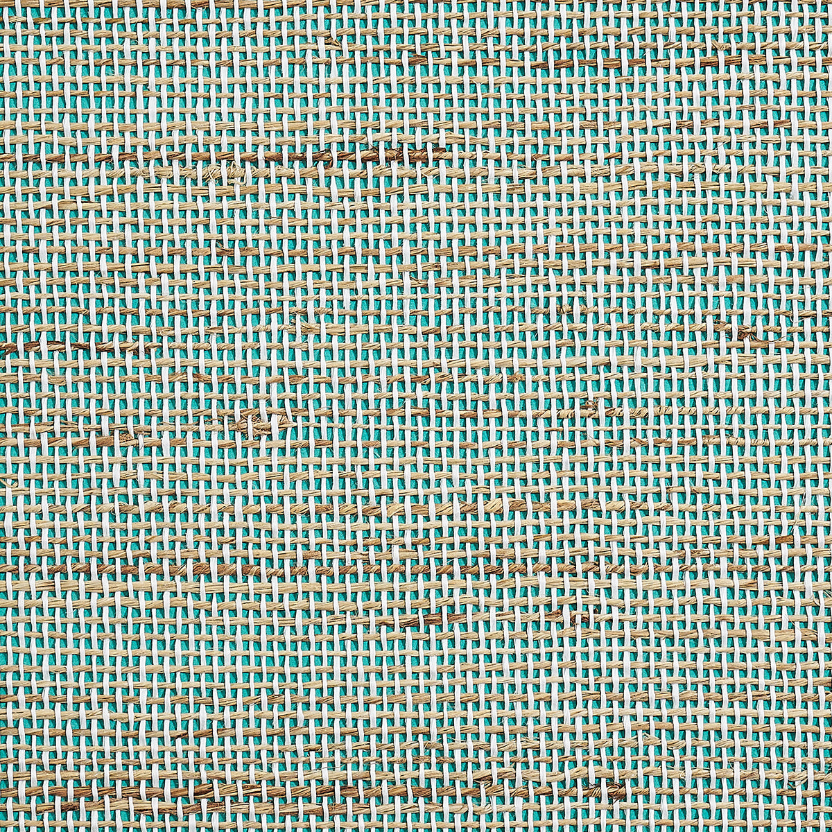Purchase Phillip Jeffries Wallpaper - 9894, Seaside Jute - Aqua Oasis 