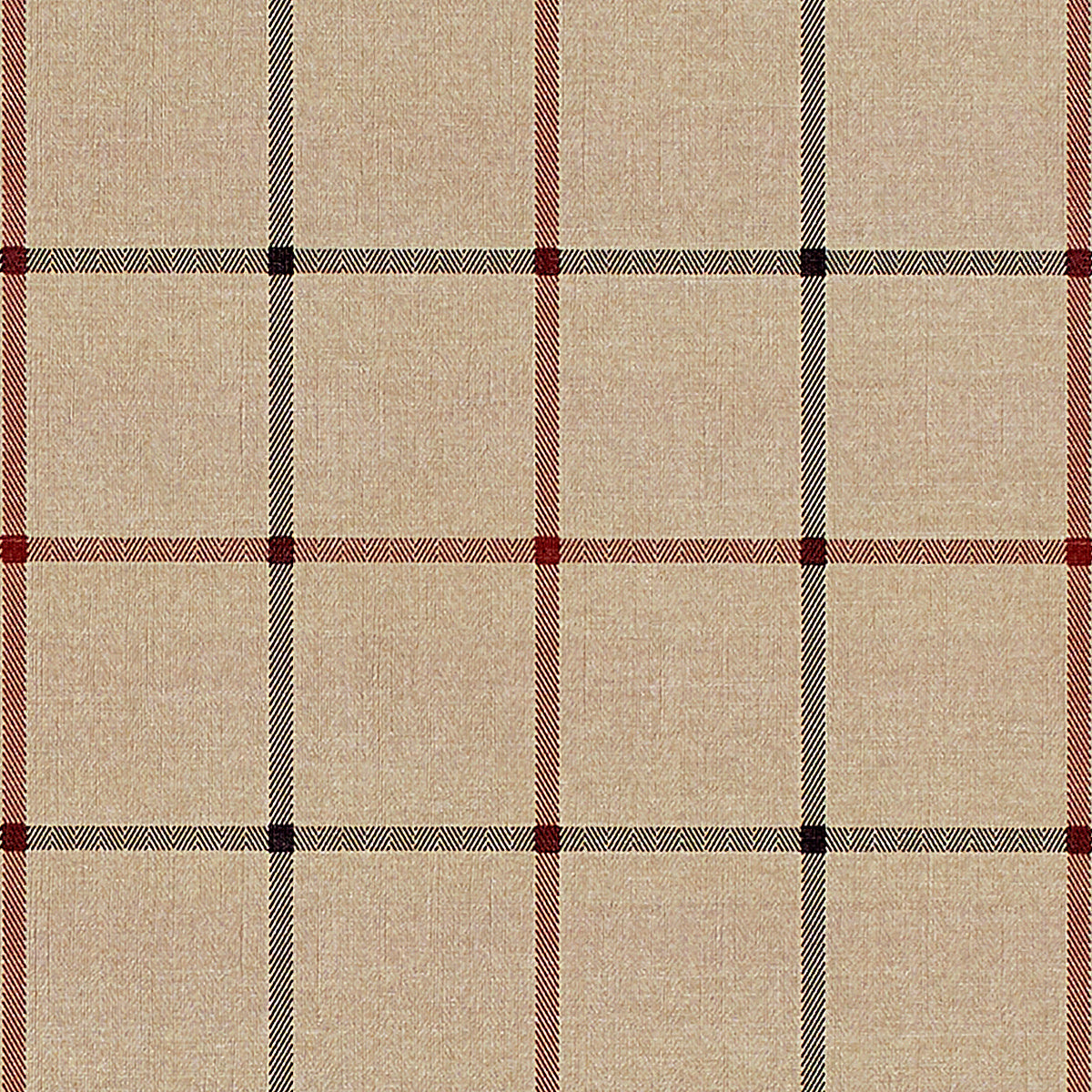 Purchase 9124 Georgian Grid Camel with Red Phillip Jeffries