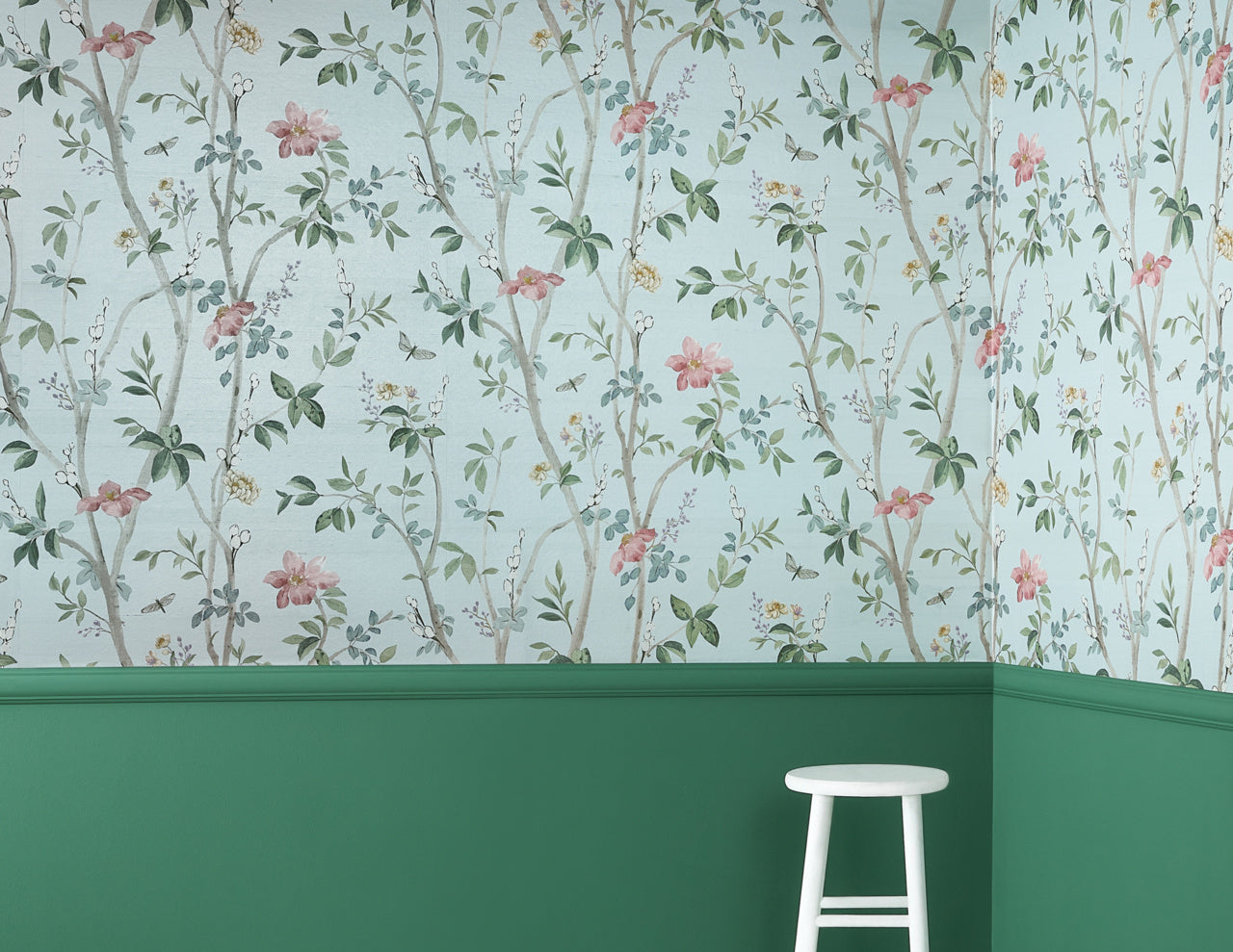 Purchase Phillip Jeffries Wallpaper - 35404, Jasmine - Sky Blue On Star Dust Silk2