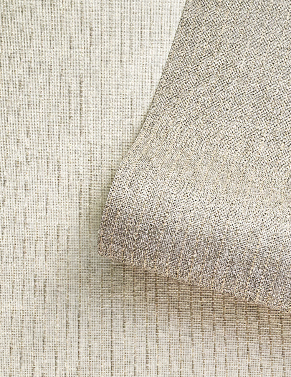 Purchase Phillip Jeffries Wallpaper - 10106, Origin Ticking Stripe - Cream And Tan 1
