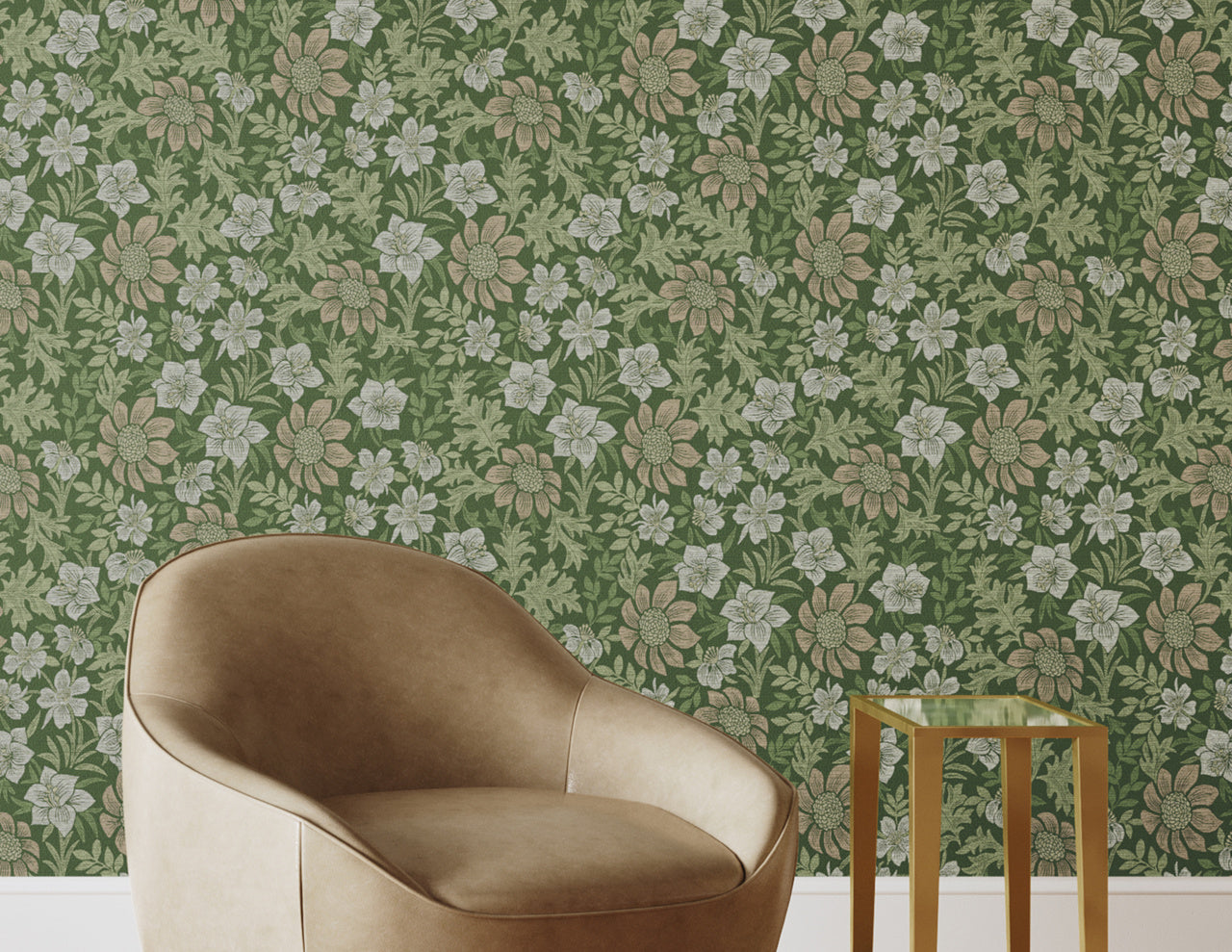 Purchase Phillip Jeffries Wallpaper - 25905, Brittany Botanicals - Green Grove 2