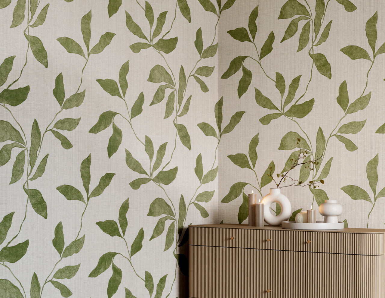 Purchase Phillip Jeffries Wallpaper - 40203, Desert Ivy - Sage Shade On Vinyl Paperweave2