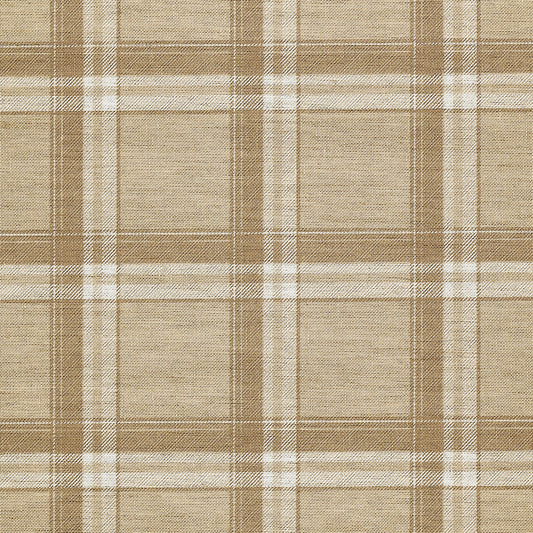 Purchase Phillip Jeffries Wallpaper - 10729, Prairie Plaid - White On Camel 