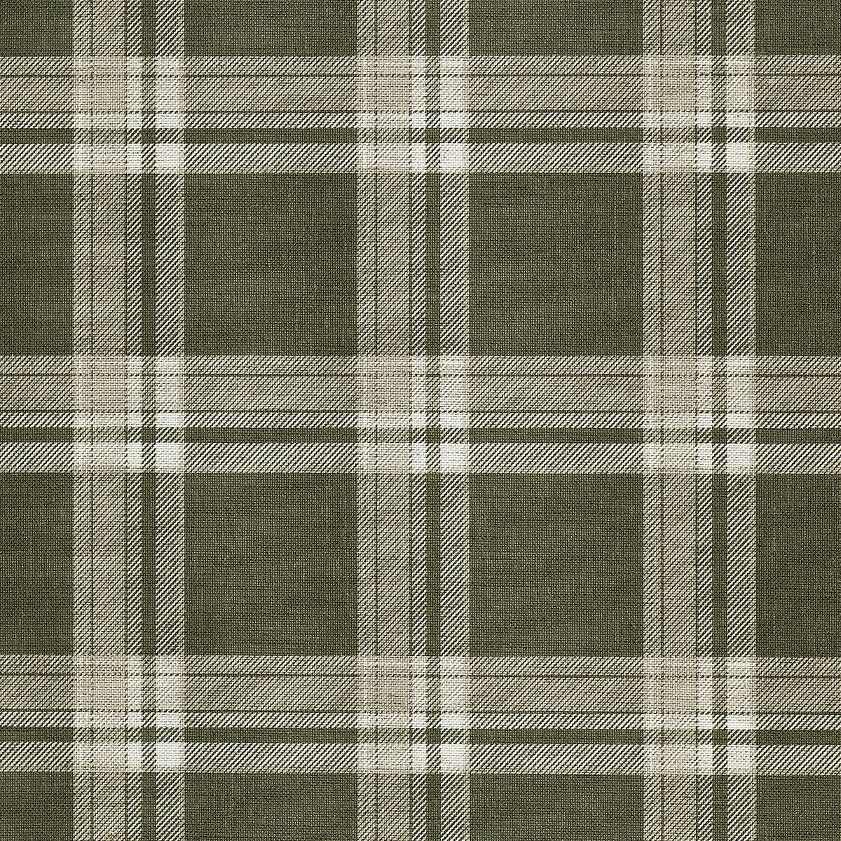 Purchase Phillip Jeffries Wallpaper - 10730, Prairie Plaid - White On Forest 
