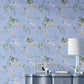 Purchase Phillip Jeffries Wallpaper - 9831, Blushing Blooms - Oxford Blue 2
