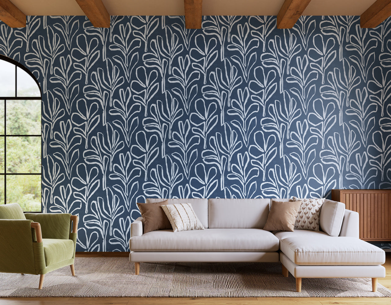 Purchase Phillip Jeffries Wallpaper - 10312, Sprig Silhouette - Regal Contours 2