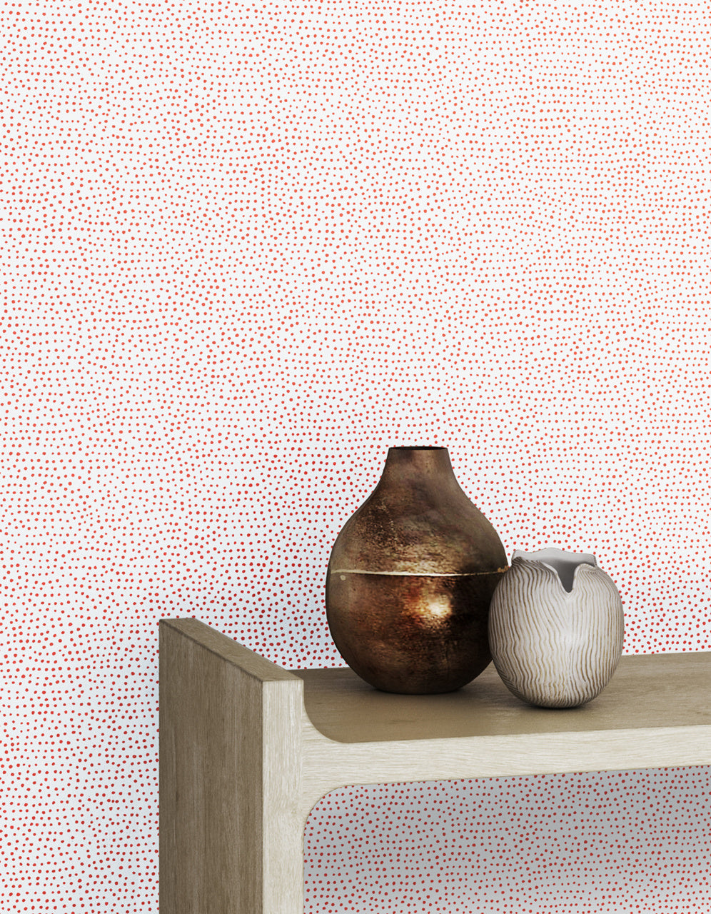 Purchase Phillip Jeffries Wallpaper - 10014, Droplets - White With Red 2