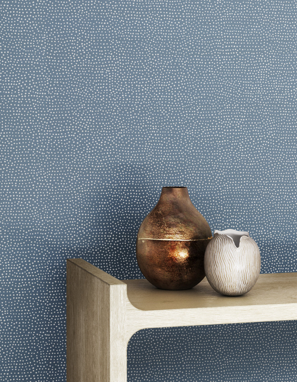 Purchase Phillip Jeffries Wallpaper - 10012, Droplets - Denim With White 2