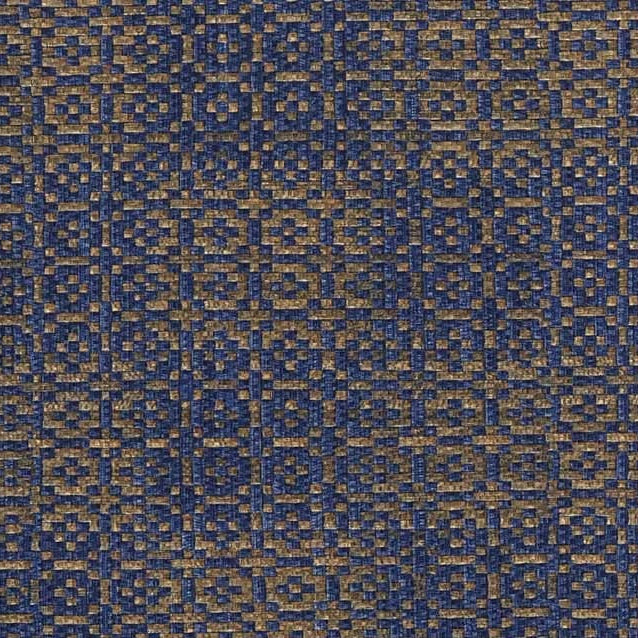 Purchase 1361 Vinyl Wicker Checked Namaste Blue Phillip Jeffries Wallpaper