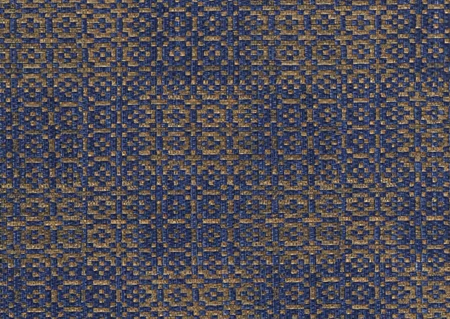 Purchase 1361 Vinyl Wicker Checked Namaste Blue Phillip Jeffries Wallpaper