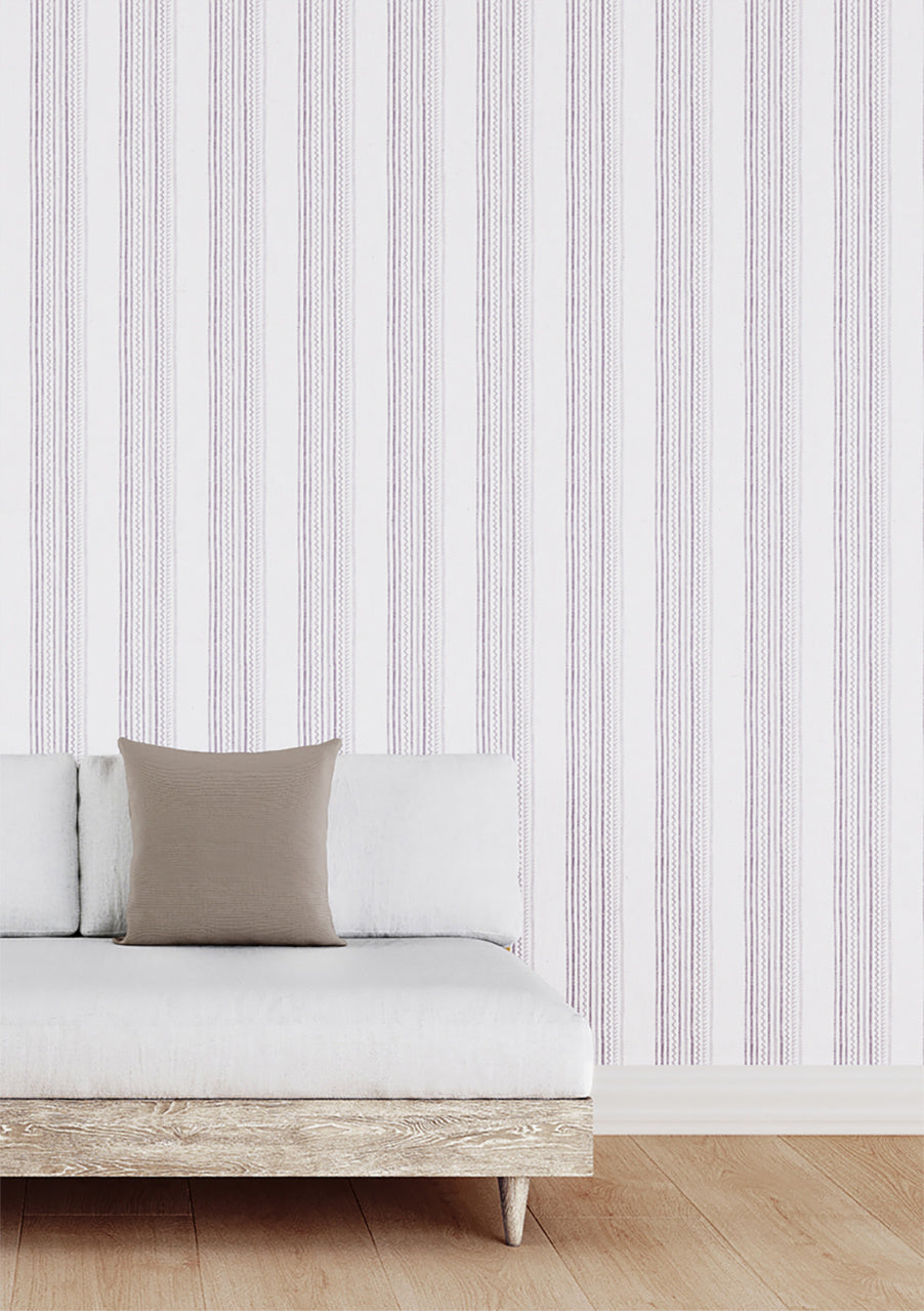 Purchase Phillip Jeffries Wallpaper - 10003, Maritime Stripe - Port Purple 2