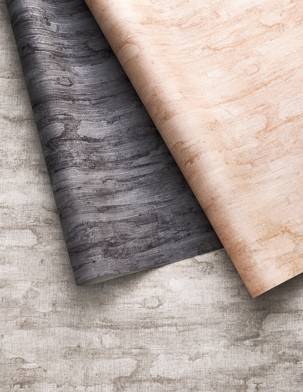 Purchase Phillip Jeffries Wallpaper - 10393, Vinyl Renaissance - Charcoal Abyss 1
