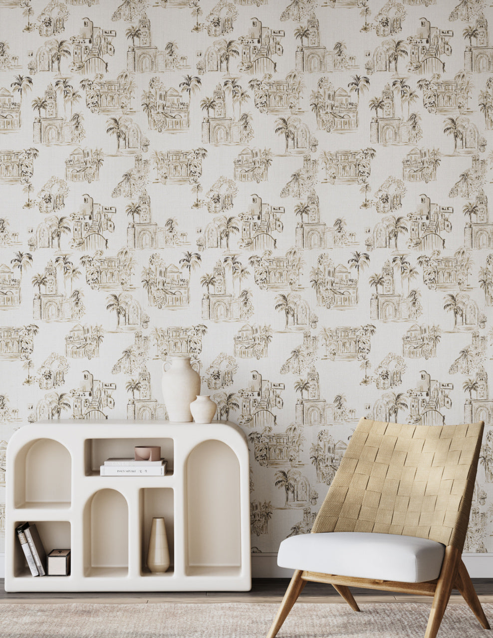 Purchase Phillip Jeffries Wallpaper - 28902, Toulouse Toile - Saharan Sands 2