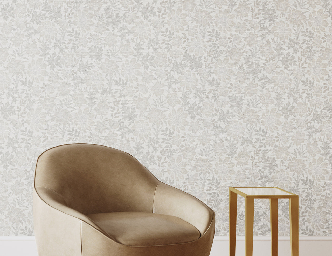 Purchase Phillip Jeffries Wallpaper - 25906, Brittany Botanicals - Greige Garden 2