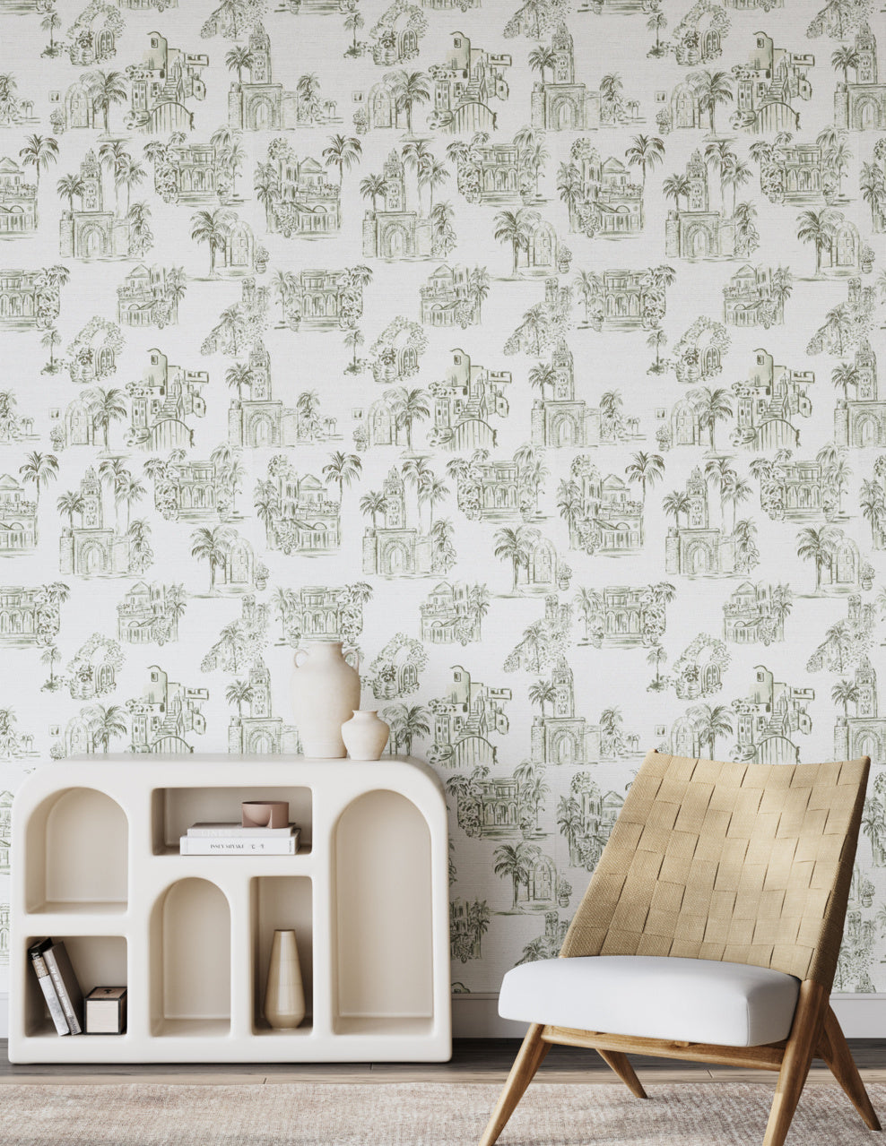 Purchase Phillip Jeffries Wallpaper - 28903, Toulouse Toile - Palm Grove 2