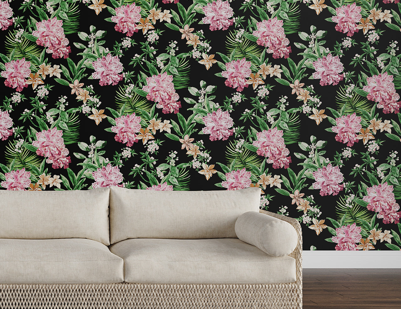 Purchase Phillip Jeffries Wallpaper - 10559, Aloha Orchids - Tropical Spritz 2