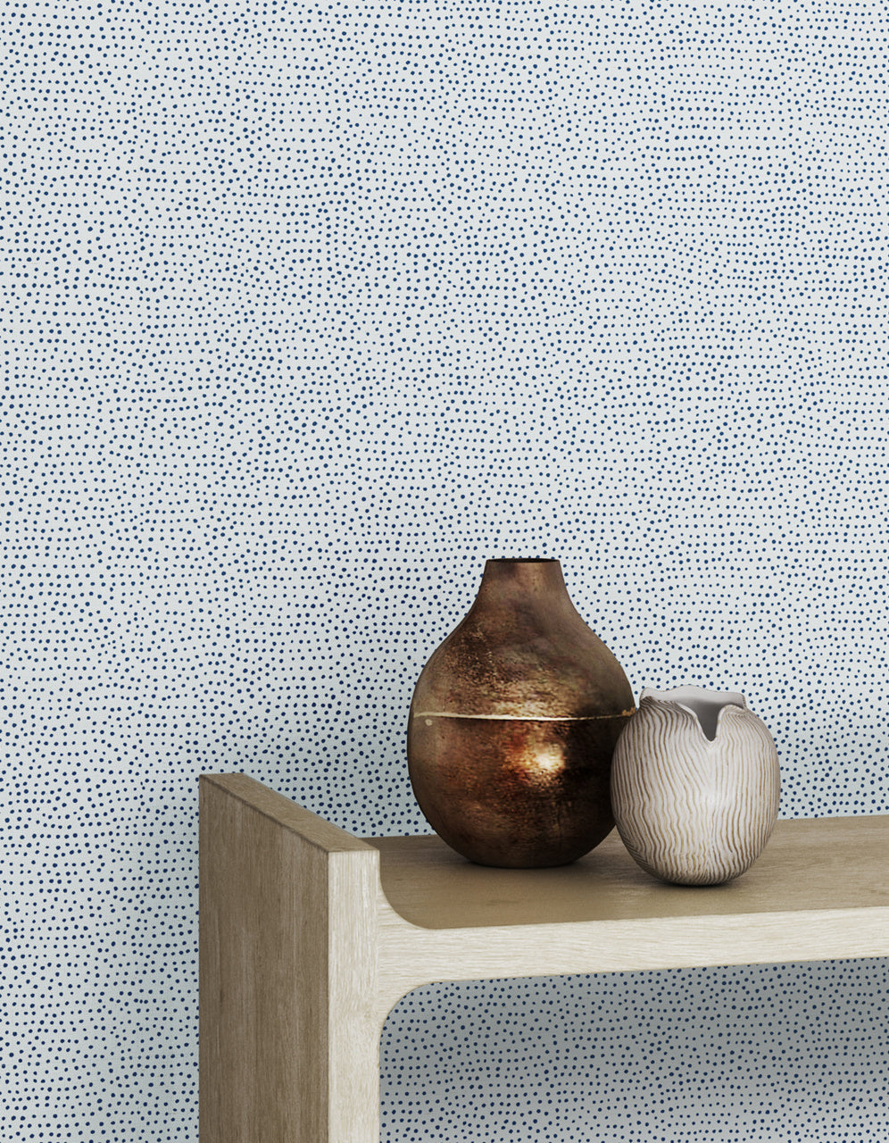 Purchase Phillip Jeffries Wallpaper - 10013, Droplets - White With Blue 2